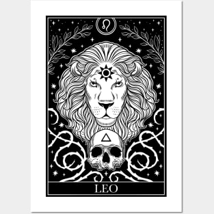 Zodiac sign tarot card Leo Posters and Art